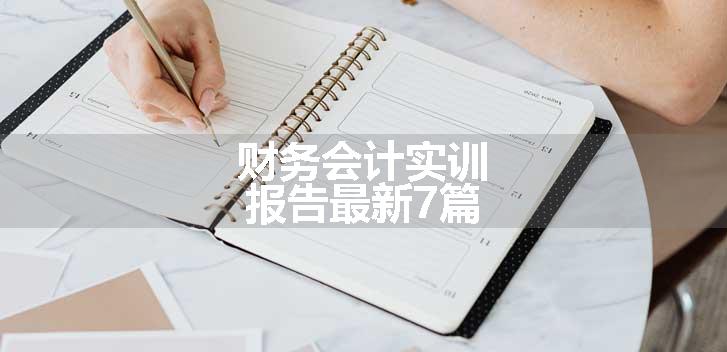 财务会计实训报告最新7篇