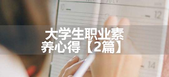 大学生职业素养心得【2篇】