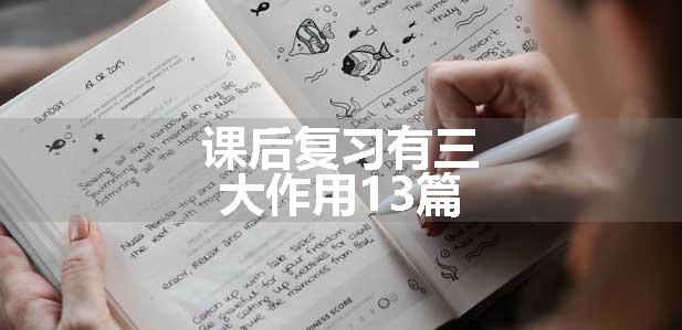 课后复习有三大作用13篇