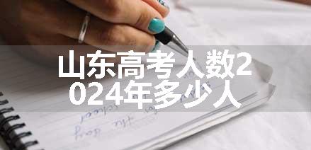 山东高考人数2024年多少人