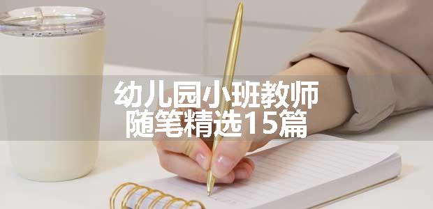 幼儿园小班教师随笔精选15篇