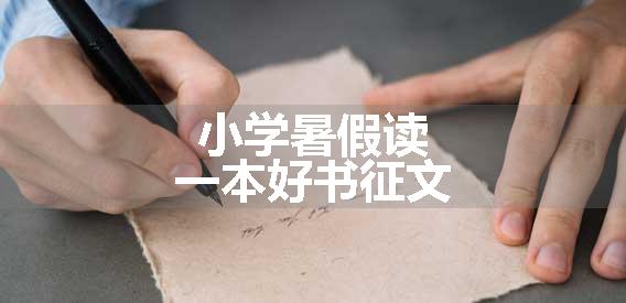 小学暑假读一本好书征文