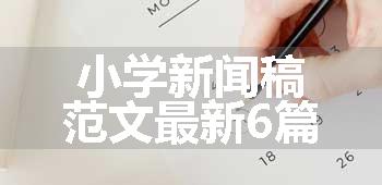 小学新闻稿范文最新6篇