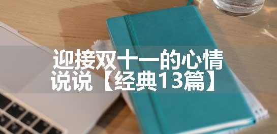 迎接双十一的心情说说【经典13篇】