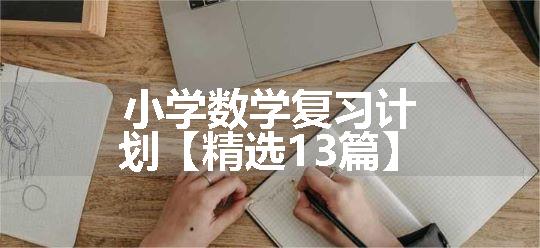 小学数学复习计划【精选13篇】