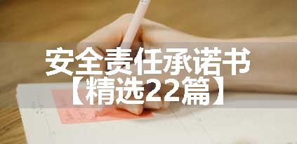 安全责任承诺书【精选22篇】