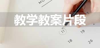 教学教案片段