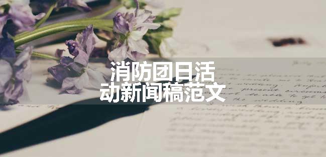 消防团日活动新闻稿范文