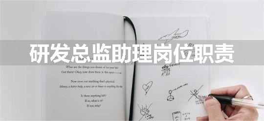 研发总监助理岗位职责
