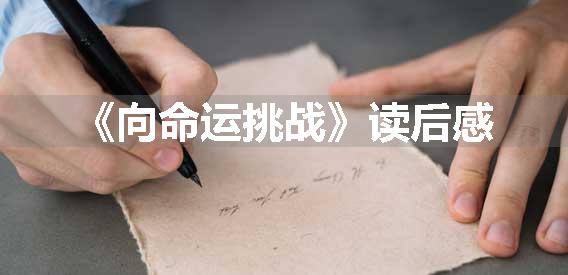 《向命运挑战》读后感