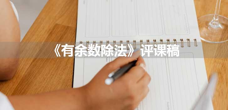 《有余数除法》评课稿