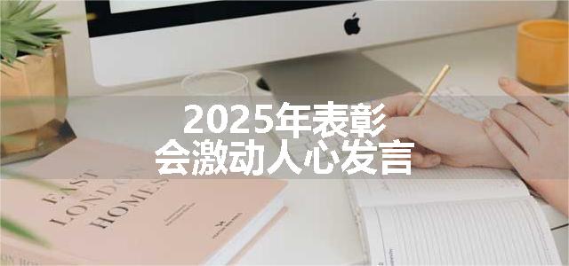 2025年表彰会激动人心发言