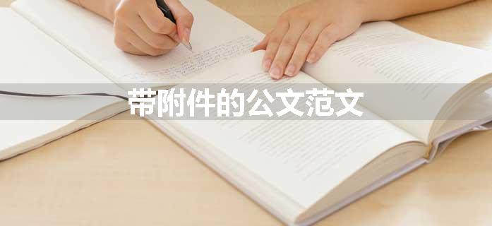 带附件的公文范文