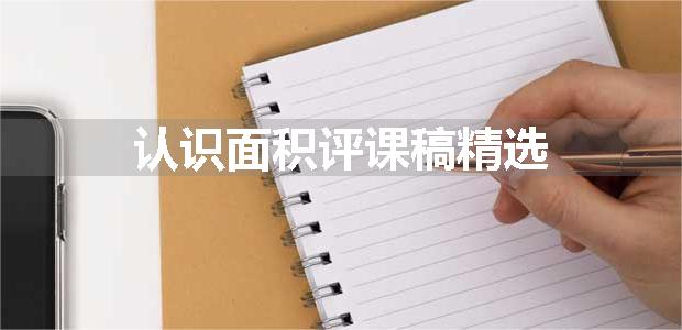 认识面积评课稿精选