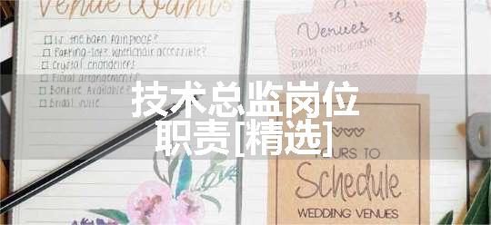 技术总监岗位职责[精选]