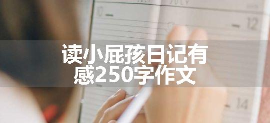 读小屁孩日记有感250字作文
