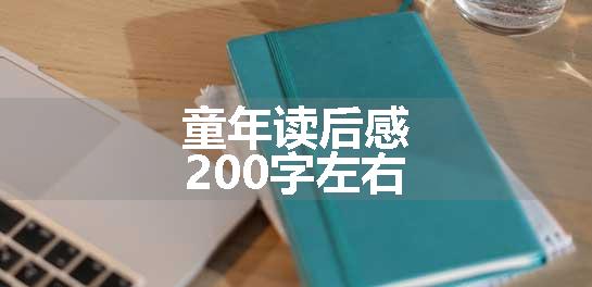 童年读后感200字左右