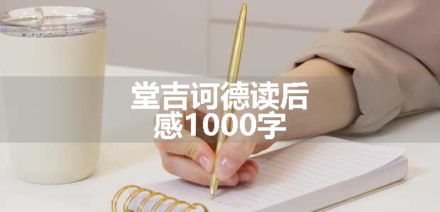 堂吉诃德读后感1000字