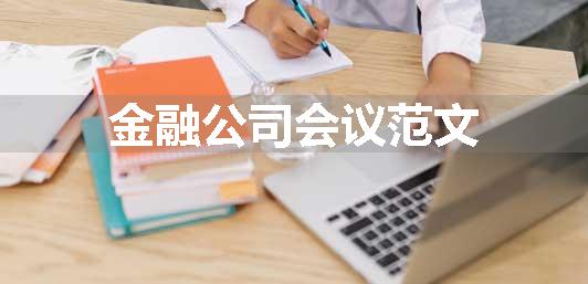 金融公司会议范文