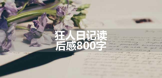 狂人日记读后感800字