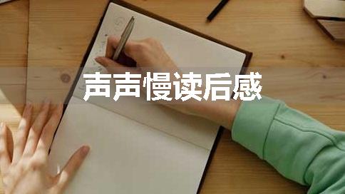 声声慢读后感
