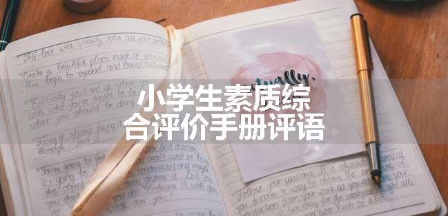 小学生素质综合评价手册评语