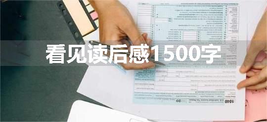 看见读后感1500字