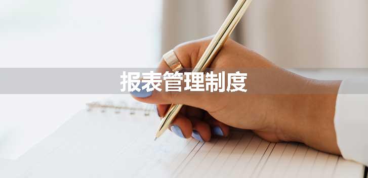 报表管理制度