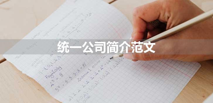 统一公司简介范文