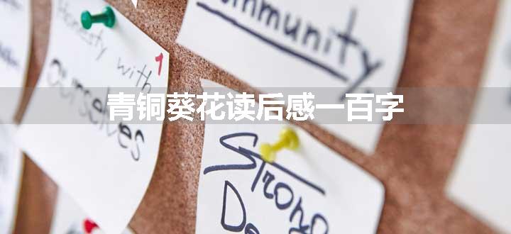 青铜葵花读后感一百字