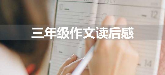 三年级作文读后感
